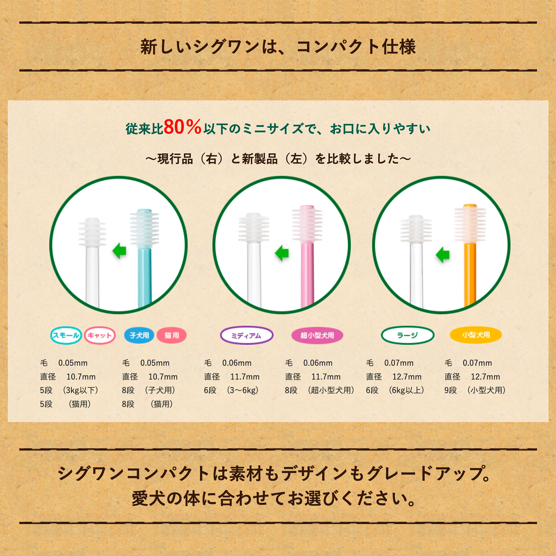 シグワン コンパクト歯ブラシ説明1