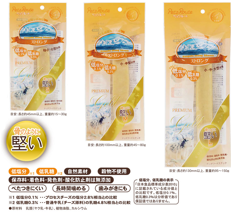 ペッツルートモンゴルストロングチーズ