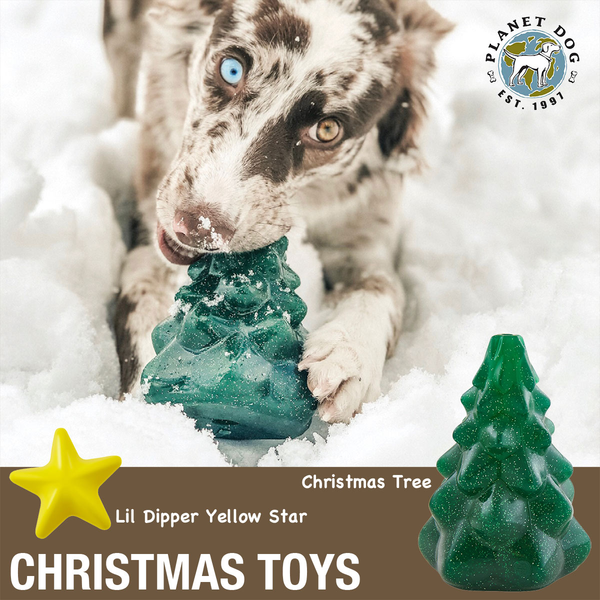 Planet Dog プラネットドッグ クリスマスおもちゃバナー リトルディッパー&クリスマスツリー