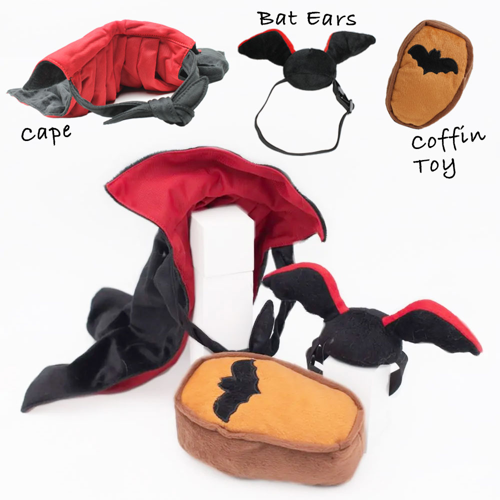 ZippyPawsジッピーポウズハロウィン コスチュームキット ドラキュラ 3点セット