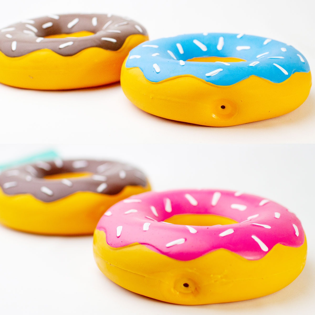 ZippyPawsラテックスドーナッツチョコ&ストロベリー&ブルーベリー