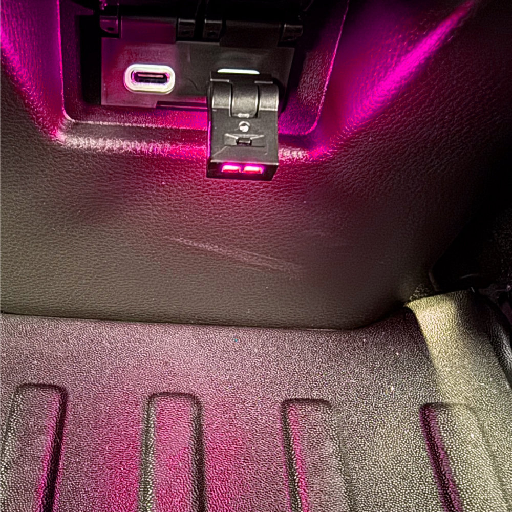 Type-C Type-A LEDライト 8色 LEDイルミネーションライト 車内 車載